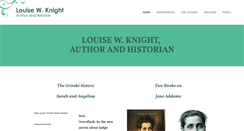 Desktop Screenshot of louisewknight.com